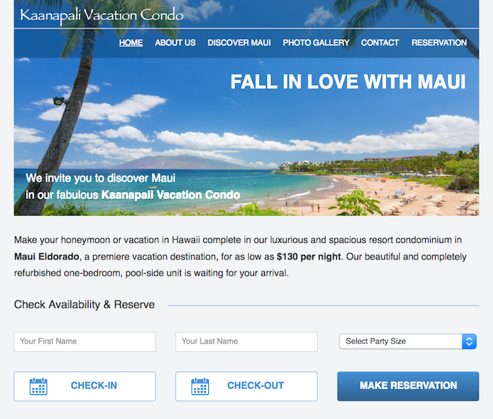 Kaanapali Vacation Condo